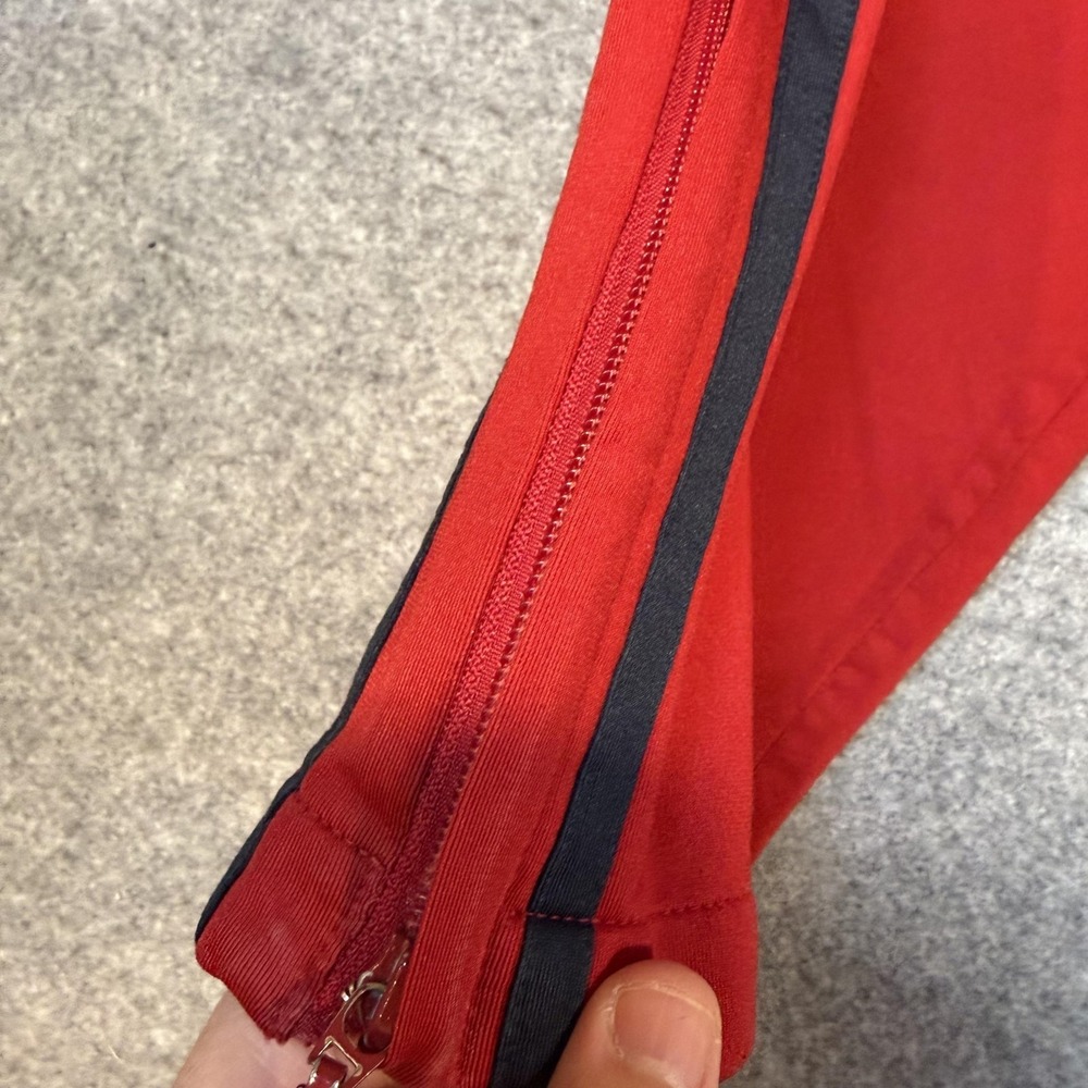 Vintage Gap Track Pants Mens XL Red Knit Side Stripe Zip Pockets Athletic Y2K - Picture 2 of 7